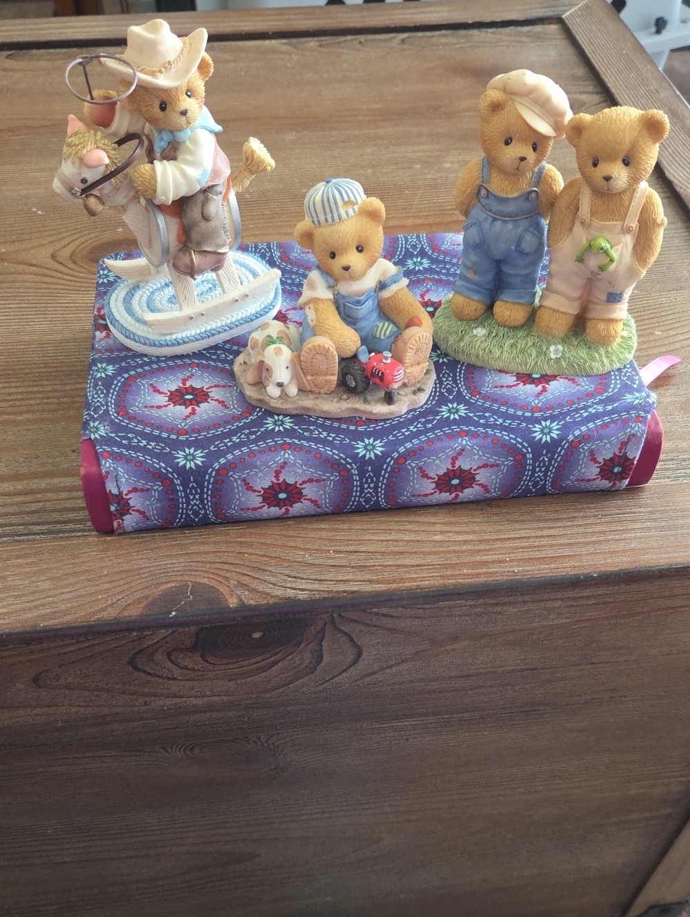 Cherished Teddies Figurines,Bugsy&Ernest,Wes & Tanner. Set of Three.